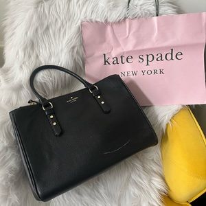 Authentic Kate Spade Mulberry Street Lise Black Leather Bag